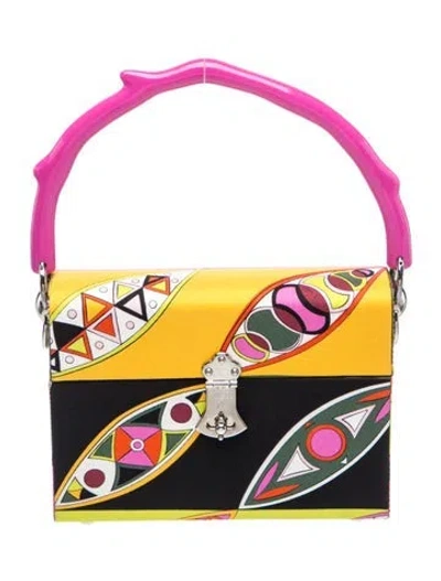 Pre-owned Pucci Top Handle Bag In Multi