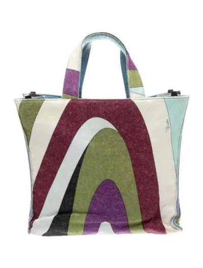 Pre-owned Pucci Top Handle Bag In Multi