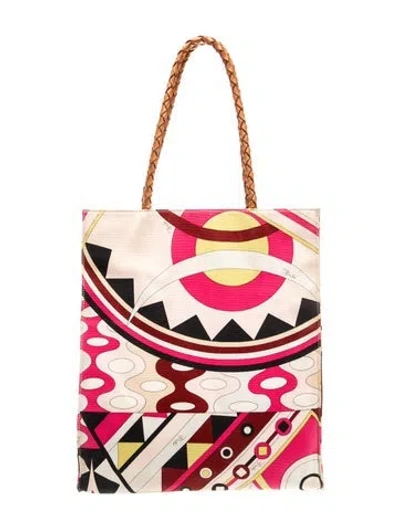 Pre-owned Pucci Top Handle Bag In Pink