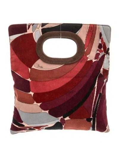 Pre-owned Pucci Top Handle Bag In Red