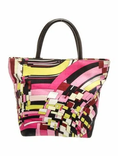 Pre-owned Pucci Top Handle Bag Vintage In Pink