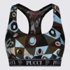 Pucci Bicolor Polyamide Top In Multi