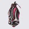Pucci Marmo-printed Halterneck Top In Black
