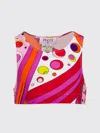 Pucci Top  Kids Color Orange In Multi