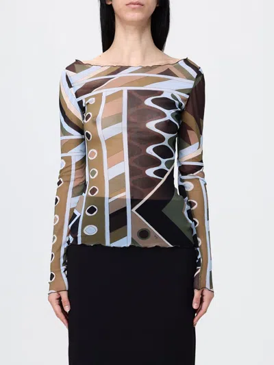 Pucci T-shirt Woman  In Brown