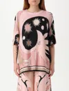 Pucci Crew Neck Graphic Print Relaxed Fit Top