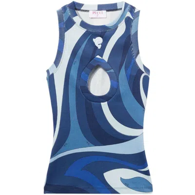 Pucci Tops In Blue/white
