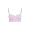 Pucci Adjustable Strap Top Frayed Trim In Purple
