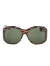 Pucci Tortoiseshell Oversized Sunglasses In Brown