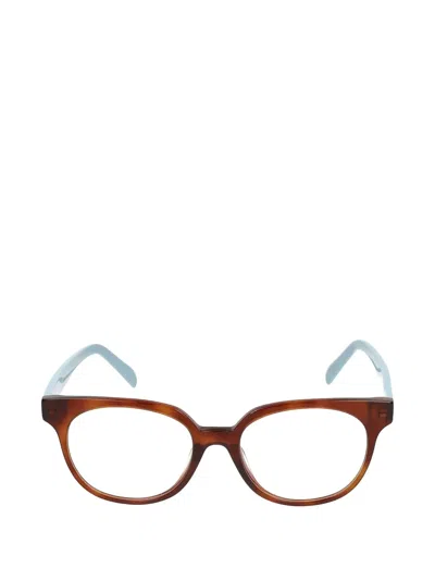 Pucci Tortoiseshell-effect Logo-plaque Glasses In Brown