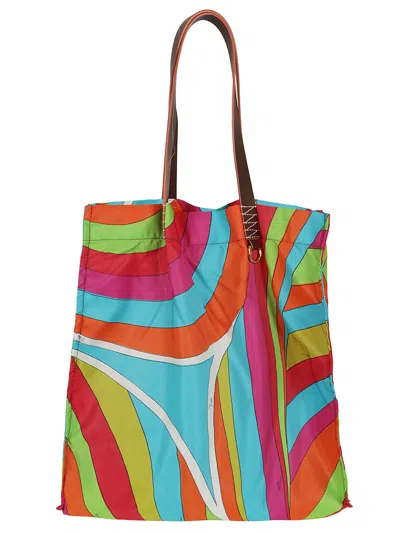 Pucci Yummy Tote Bag In Arancio Fuxia