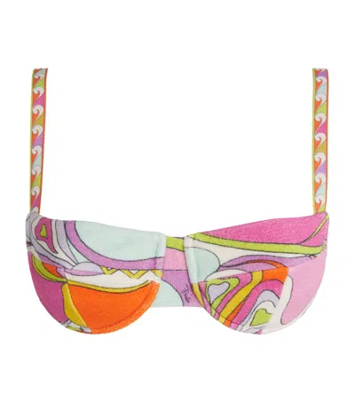 Pucci Towelling Iride Bikini Top