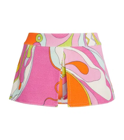 Pucci Towelling Iride Shorts In Brown