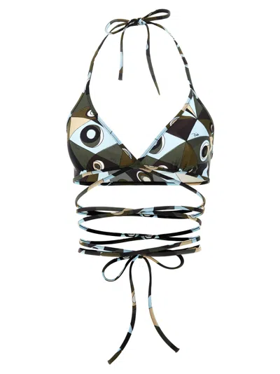 PUCCI TRIANGLE BIKINI TOP