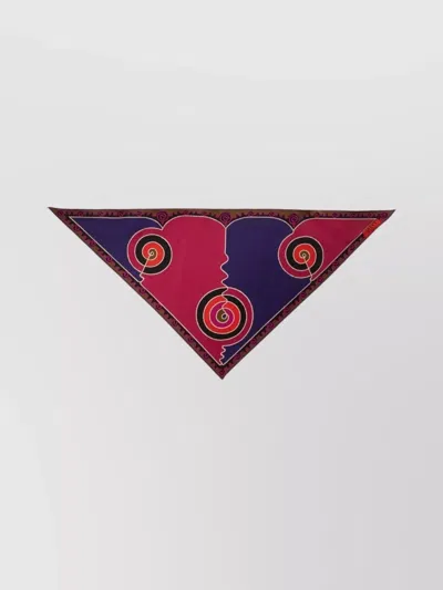 PUCCI TRIANGLE SCARF FEATURING BOLD PATTERN