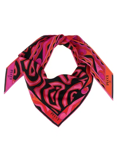 Pucci Triangle Scarf Scarves And Foulards Fuchsia In Multi