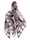 Pucci Triangle Scarf Scarves And Foulards Pink In Pink
