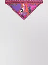 Pucci Triangle Silk Scarf Bold Design In Multi