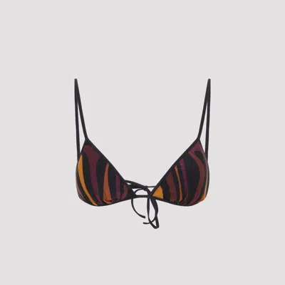 PUCCI PUCCI TRIANGLE TIE-FRONT BIKINI TOP