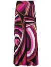 Pucci Iride Printed Silk Twill Palazzo Pants In Multicolor