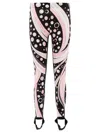 Pucci Fontane-print Performance Leggings In Black