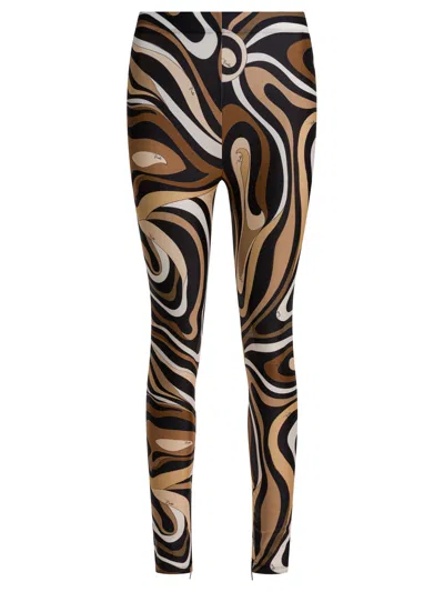 Pucci Trousers Brown In Black