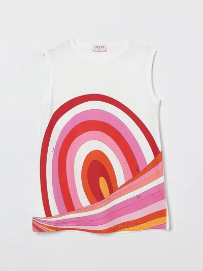 Pucci Kids' Tシャツ  ボーイ カラー ホワイト In White