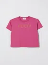 Pucci Kids' Tシャツ  ボーイ カラー バイオレット In Pink