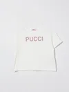 Pucci Kids' Tシャツ  ボーイ カラー ホワイト In White