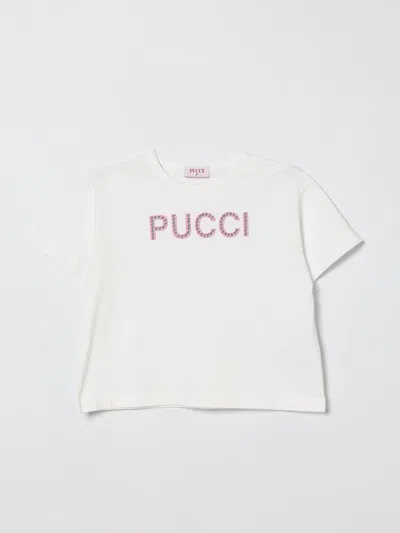 Pucci Kids' Tシャツ  ボーイ カラー ホワイト In White