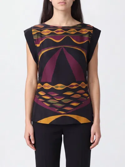 Pucci T-shirt Woman Color Burgundy In Multi