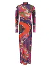 Pucci Orchid Print Dress In Multi