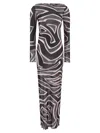 Pucci Labyrinth Print Dress In Multi