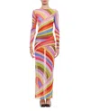 Pucci Multicolor Tulle Long Dress In Multicolor