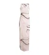 Pucci Beige Printed Tulle Long Dress