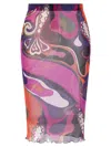 Pucci Tulle Skirt Skirts Multicolor In Multi