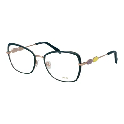 Pucci Turquoise Metal Glasses (frames) In Multi