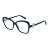 Pucci Turquoise Women Optical Frames In Black