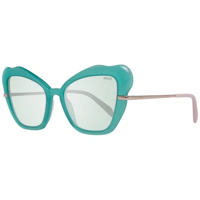 Pucci Turquoise Women Sunglasses In Green