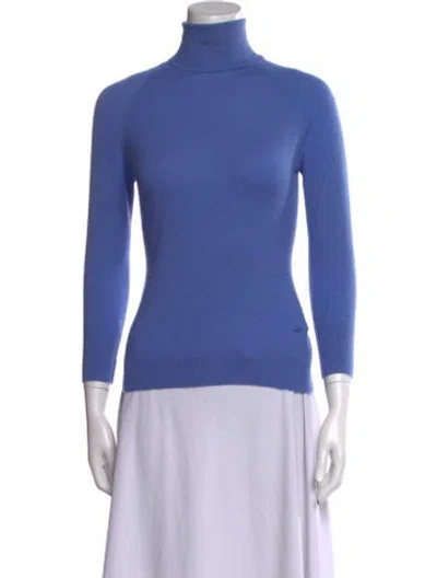 Pre-owned Pucci Turtleneck Sweater In Blue