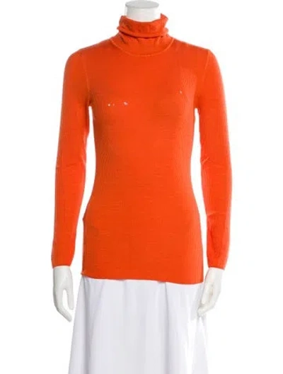 Pre-owned Pucci Turtleneck Sweater In Orange