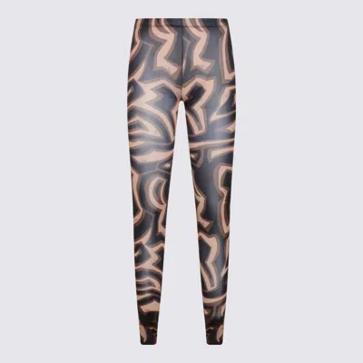 Pucci Sheer Abstract Patterned Hosiery With Elastic Waistband In Multi