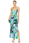 Pucci V-neck Maxi Dress In Multi