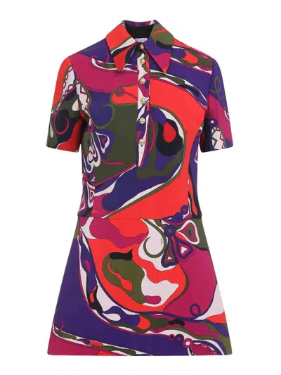 PUCCI VESTIDO CORTO - MULTICOLOR