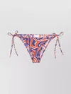 Pucci Vibrant Print Tie-side Bikini Bottom In Purple