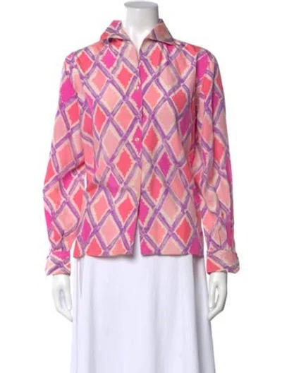 Pre-owned Pucci Vintage 1960's Blouse In Pink