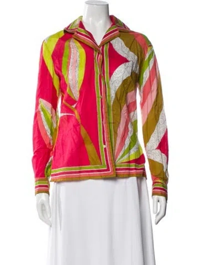 Pre-owned Pucci Vintage 1960's Button-up Top In Multi