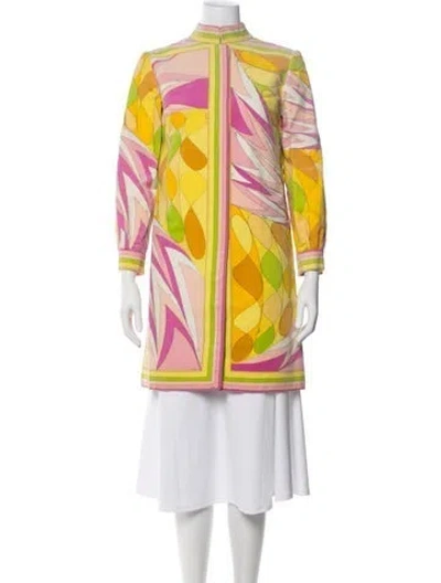 Pre-owned Pucci Vintage 1960's Coat In Yellow