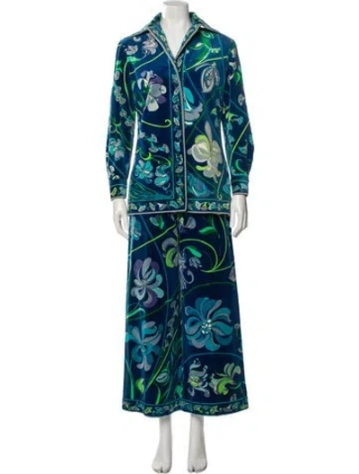 Pre-owned Pucci Vintage 1960's Pantsuit In Multi