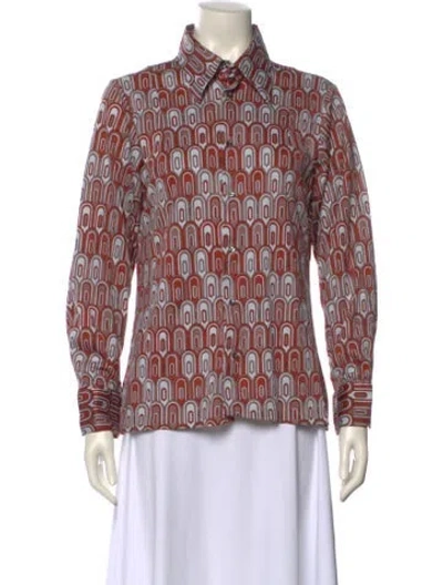 Pre-owned Pucci Vintage 1970's Button-up Top In Multi